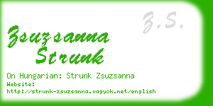 zsuzsanna strunk business card